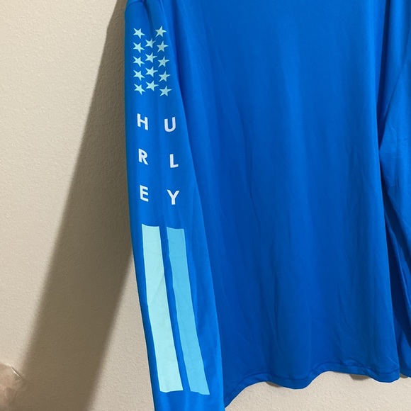 HURLEY Men’s Long Sleeve Shirt Moisture Wicking UPF 50 Protection Size XXL - Picture 3 of 6